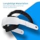 NK Armband kompatibel mit Meta Quest 3S und Quest 3 Virtual-Reality-Brille, verstellbare Länge, Bequeme Installation, schnell und einfach, gepolstert, bequem, Weiß