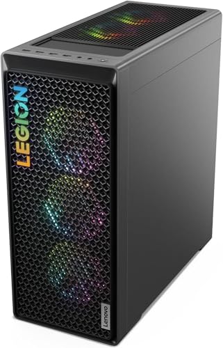 Image of Lenovo Legion Tower 7i Gen 8 Gaming Desktop with Intel Core i9-14900KF Processor, 32GB DDR5 RAM, 1TB SSD, NVIDIA GeForce RTX 4070 Ti SUPER 16GB GDDR6X Graphics, ARGB Liquid Cooler, Wi-Fi 6E, and Win11