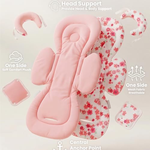 Infant Car Seat Insert for Baby Head Body Support - image 4