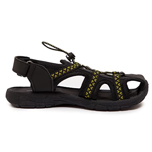 Skysole Boys Water Shoes, Rugged Closed Toe Back Strap Amphibian Sandals for Beach, Hiking & Outdoor Sports - Patterned/Solid4