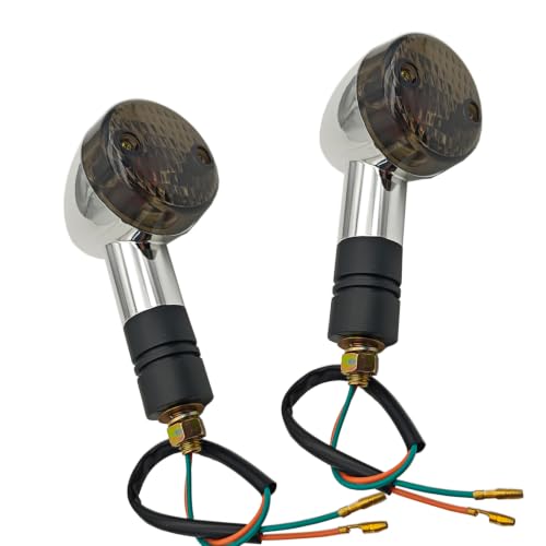 Image of Motorcycle Bullet Turn Signal Lights (Smoke Shell)