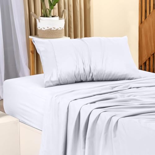 Image of Utopia Bedding Twin XL Bed Sheets Set - Pack of 2 Sheet Sets - Perfect for Spa, Hotel, & Guest Bedroom - Brushed Microfiber - Shrinkage and Fade Resistant - Easy Care (White)