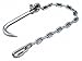 Manhole Cover Hook, Steel, Slvr