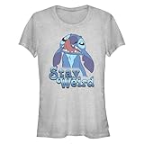 Disney Junior's Lilo & Stitch Stay Weird Nose Picker T-Shirt - Athletic Heather - 2X Large