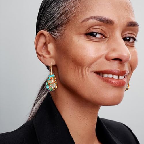 Natural Stone Earrings Multishape Dangle Drop Earrings Boho Stone Earring for Women3