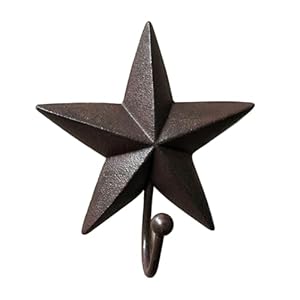 Rustic Star Wall Hooks – Vintage Decorative Western Home Wall Mount Coat Rack Hanger Hooks Rustic Star Wall Hooks–Vintage Decorative Western Home Wall Mount Coat Rack Hanger Hooks