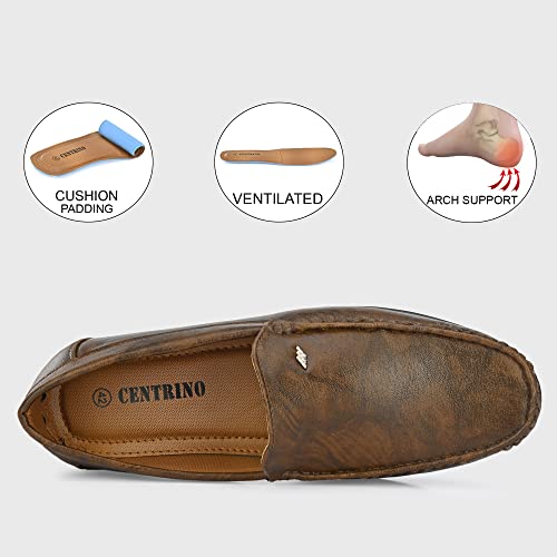 Image of Centrino Mens Slip-on Shoes | Slip On Cushioned Insole Formal Shoe |Premium Craftsmanship & Durable Build |Classic, Timeless Durable Formal Shoes with a Smart and Sleek Upper, Crafted Material (2814)