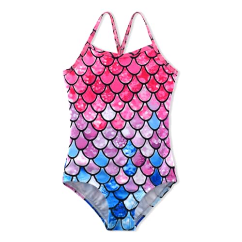 Image of BAYIMEE Girls One Pieces Swimsuit Cute Swimwear Bathing Suits 2-12 Years