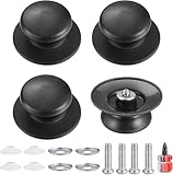4 Pcs Pot Lid Knobs, Pot Lid Handle Replacement, Pot Cover Knobs, Universal Kitchen Bakelite Top Replacement for Pots and Pans Saucepan Casserole Glass Handles