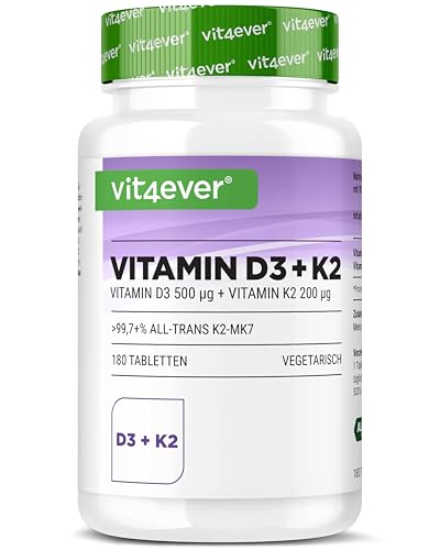 Vitamine D3 20,000 I.U + K2 200 mcg Depot Comprimés