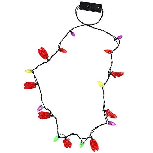 Kurt S. Adler Wizard of Oz Ruby Slippers Light-up Necklace