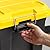 IRIS USA WeatherPro 21 Gallon Lockable Storage Bins with Lids, 4 Pack - Made in USA, Heavy Duty, Stackable Containers, Garage Organizing Tubs, Rugged Sturdy Equipment Utility Box - Black/Yellow