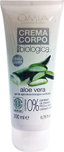 6 x Crema corporal orgánica Aloe Vera Ml 200 ml