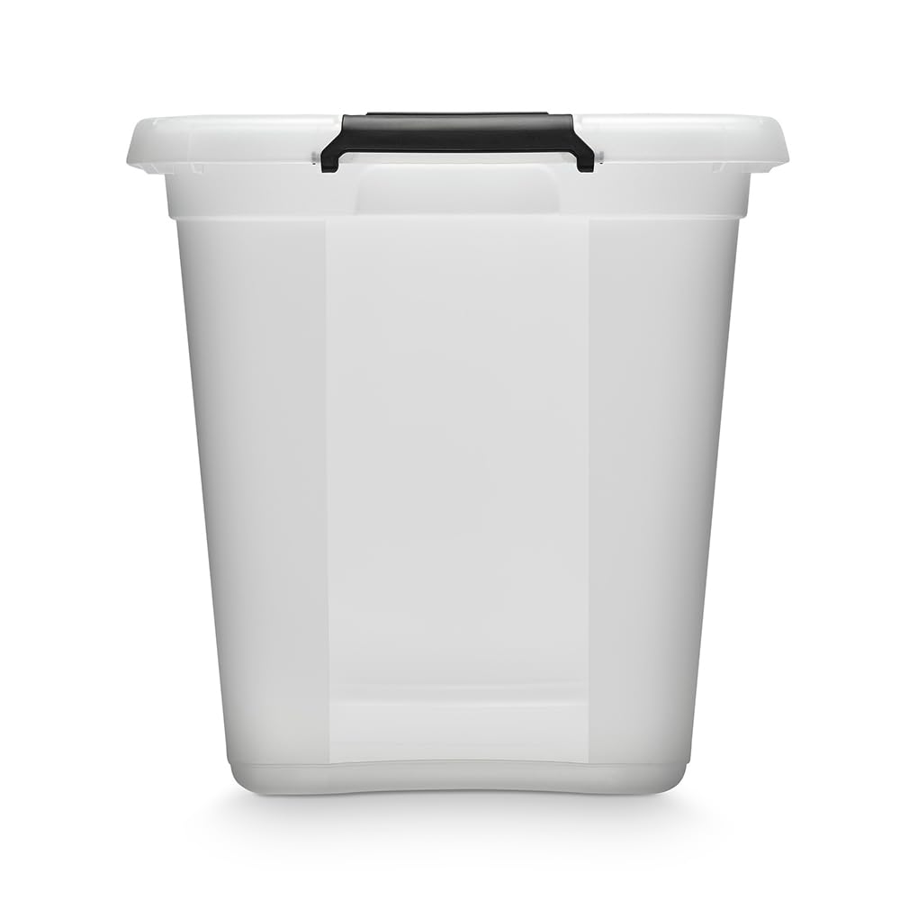 Kreher Aufbewahrungsboxen Robust Store mit Deckel in Transparenter Ausführung. In verschiedenen Größen (wählbar). Aus robustem Kunststoff. (2er 115 L)