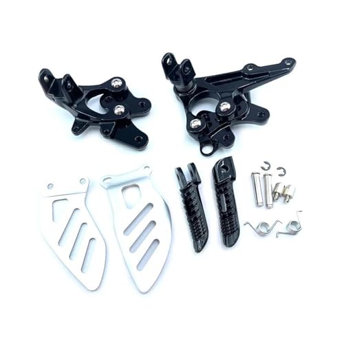 Pédales de moto Suzuki GSXR 1000 repose-pieds avant noir brillant finition premium K6 K8