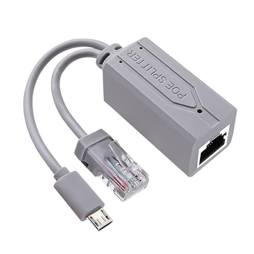 Yjcnelcr Le convertisseur répartiteur USB efficace fournit une sortie 5 V à partir d'une entrée 48 V pour les périphériques USB, les données et l'alimentation Ethernet