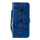 Funda Tipo Billetera para Huawei Honor 10i 20i 10 P40 Lite E 20 Pro P Smart Z 2019 2021 Funda de teléfono de Cuero PU con Tapa, G6, Azul, para P Smart 2021