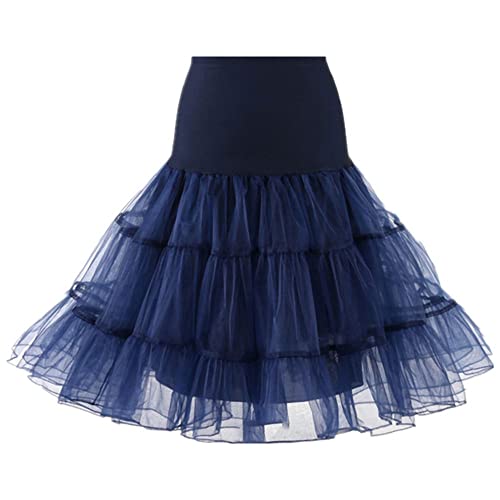 Jupes en tulle bleu marine pour fête et mariage en taille M