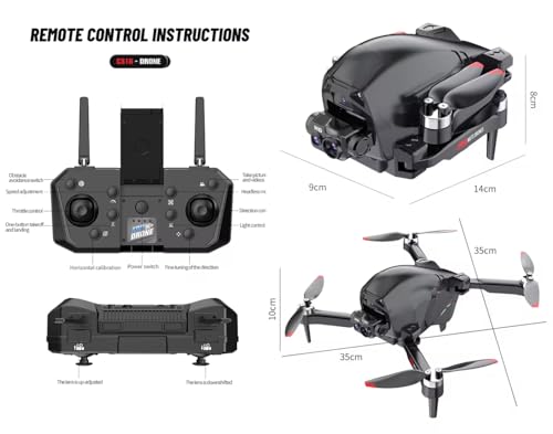 Image of Drone with 4k Camera Foldable 1080P HD Drone with FPV Live Video, Smart Gestures Selfie, Altitude Hold, One Key Take Off /Landing, 3D Flips for Kids and Adults.
