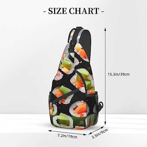 Sac de poitrine multifonction ergonomique avec sangle ajustable noir