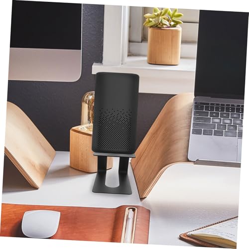 Support d'enceintes de bureau en métal robuste de qualité supérieure noir mat - 3