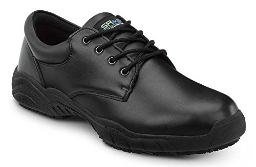 SR Max Providence, Men's, Black, Oxford Style Slip Resistant Soft Toe Work Shoe