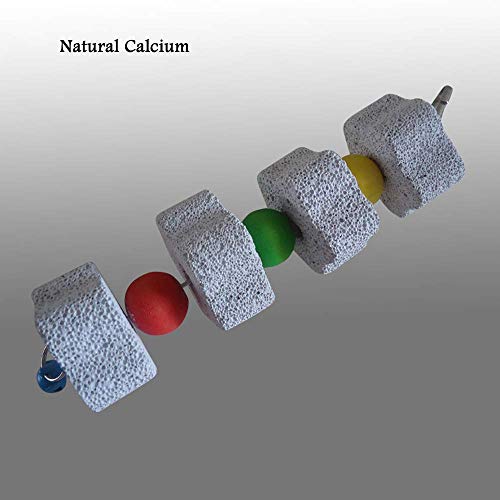 Skingwa Bird Chew Toy, Bird Parrot Beak Grinding Stone with Bell, 2 Pack (#4) - Image 2