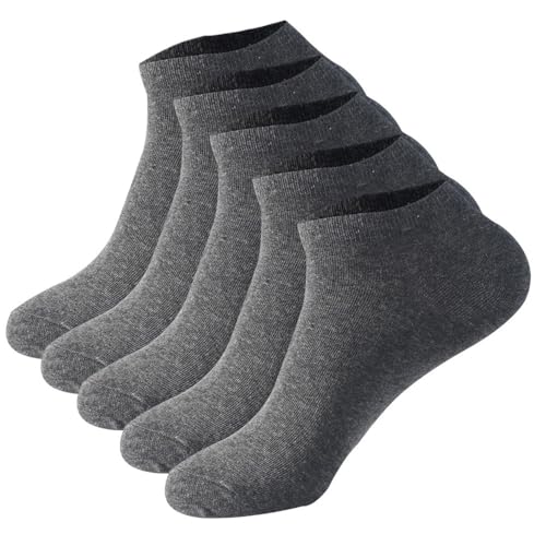 5 Pack Men's Running Ankle Socks, Low Cut Athletic Tab Socks WZ01