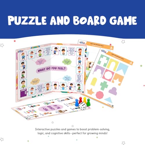 Image of ClassMonitor Preschool Starter Integrated Learning Kit for Ages 2 3 4 | 45 Activities & 150+ Resources | Flashcards, Worksheets, Puzzles, Games & STEM | Screen-Free Early Learning & School Readiness