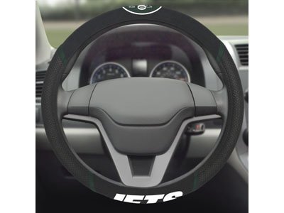 FANMATS 21398 New York Jets Embroidered Steering Wheel Cover