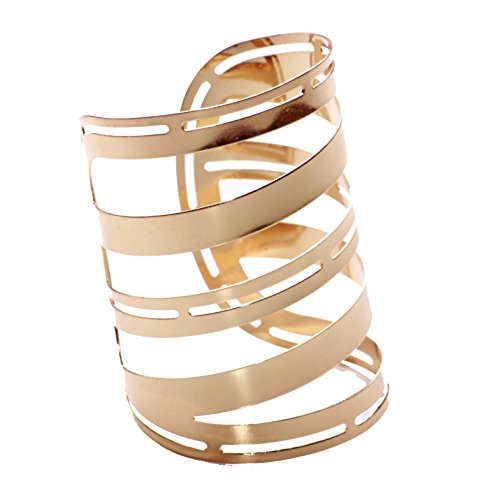 FreshFunkyFashion - Pulsera para mujer, diseño de gladiador, color dorado