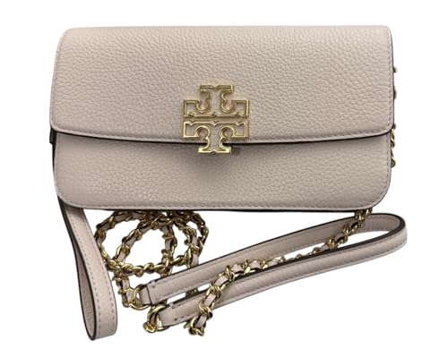Tory Burch Women's Britten Pebble Chain Wallet W. Wristlet (Delicate Pink)3