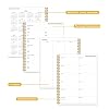 Monthly Planner 2026 - Monthly Calendar from January 2026 to December 2026, 2026 Planner with Inner Pocket, Elastic Band, 8.5 x 11, Green Leaf