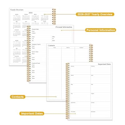 Monthly Planner 2026 - Monthly Calendar from January 2026 to December 2026, 2026 Planner with Inner Pocket, Elastic Band, 8.5 x 11, Green Leaf