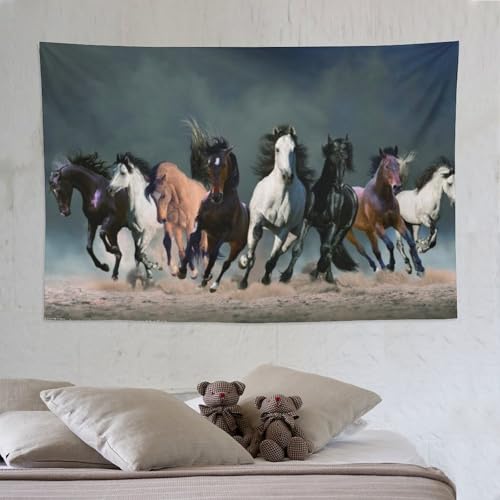 Cheval tapisserie murale 150x230cm de décoration imprimée en 3D suspendue