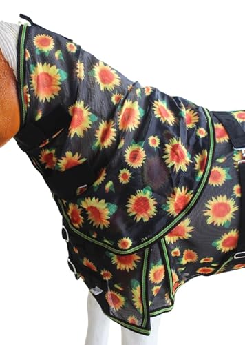 Image of Challenger Miniature Weanling Donkey Pony Horse Foal Summer Fly Sheet Sunflower 51833