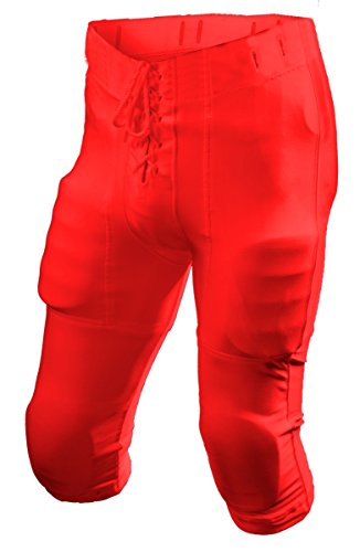 Intensity Mens Pro Cut Football Pant, Scarlet, Large