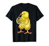 Cute Chicken Playing French Horn - French Horn Musician Gift T-Shirt
