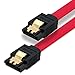 Produktbild BIGtec 1m SATA Kabel S-ATA III Datenkabel Anschlusskabel rot HDD SSD 6GBit/s Stecker L-Type/L-Type 100cm vergoldet gerade/gerade serial ATA Verriegelung SATA-3