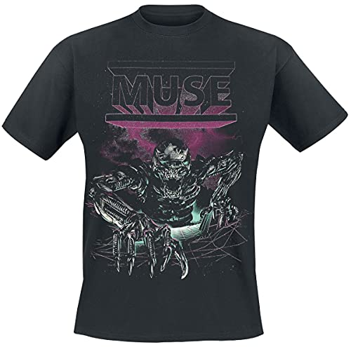 Muse Murph Euro Tour Werchter Homme T-Shirt Manches Courtes Noir M 100% Coton Regular/Coupe Standard