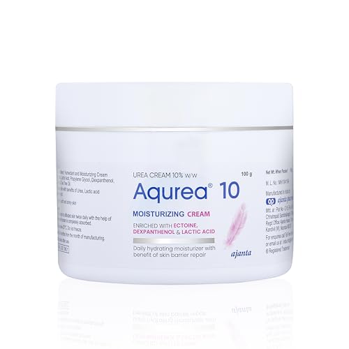 Image of AQUREA Cream 10% - Deep Moisturising & Exfoliating Cream for Dry, Rough & Thickened Skin with Triple Action Hydration, Keratolytic & Barrier Repair - Dermatologically Safe - 100gm