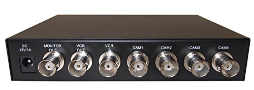 Evertech 4 Channel Analog Color Quad Processor CCTV Security Camera System Video Splitter - Thumbnail 3