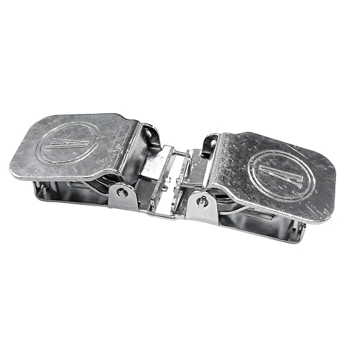 ANDUSTRIAL - Small Durable Clips/Clamps for Joining Together to Display 2 Rugs, Tapestry, Hides, Quilts, Mats, Towels, Shawls On Wall – Double-Sided Alligator Rug Clips - Silver, 10 Clips