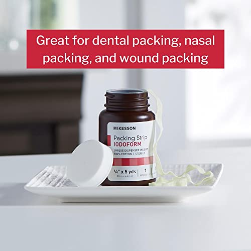 McKesson Packing Strip, Sterile, Cotton, 1/4 in, 1 ct - image 2