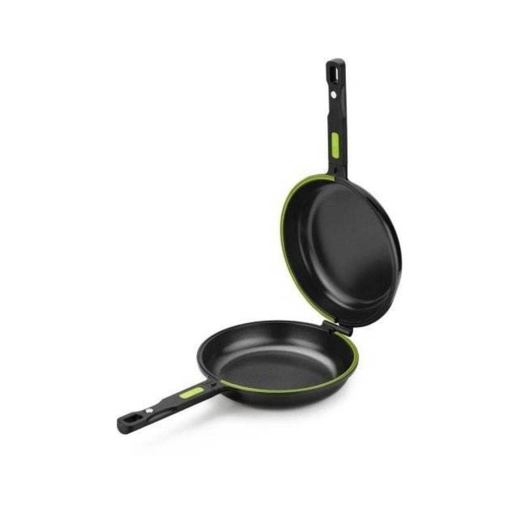 BRA Prior | Padella doppia 26 cm, per frittate, alluminio pressofuso con antiaderente, priva di PFOA, adatta a tutti i tipi di piani cottura, inclusa l’induzione