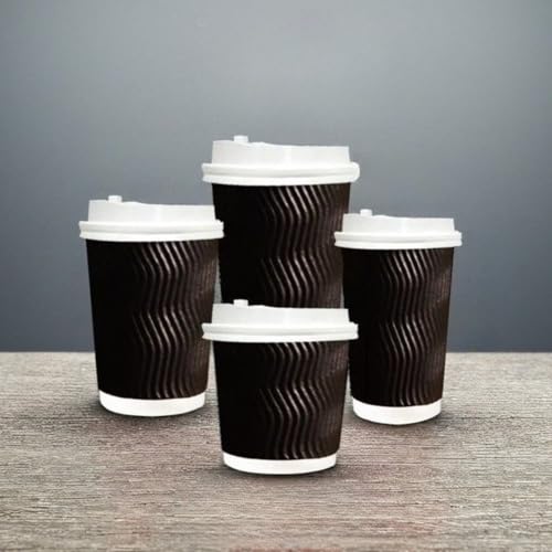 [Figoday] �W�t�����R�b�v �g���̂� �O�d�f�M �����J�b�v 50/100/500�� �Ɩ��p | �R�[�q�[�E�z�b�g�h�����N�Ή� �ϔM�Ŏ����₷�� �e�C�N�A�E�g���� �J�t�F�E�X�܂ɍœK �����ɂ��g�p�� �q���I�ȃy�[�p�[ (�g�͗l�̍����^�C���J�b�v +