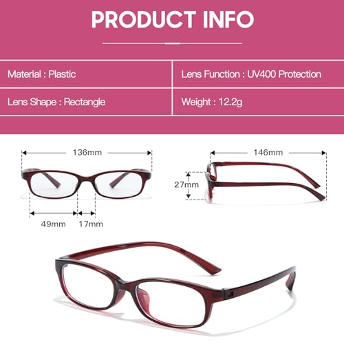 Image of TJUTR Office-Siren Bayonetta Glasses, Blue Light Computer Glasses for Women, Y2K Small Rectangle Frame Eyewear Anti Eyestrain