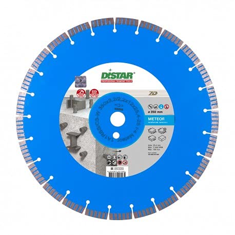 Distar Meteor 1A1RSS/C3-W - Disco de corte de diamante para hormigón armado, 350 x 3,2/2,2 x 12 x 25,4-25 F4 7D