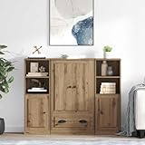 Avec ses dimensions généreuses et sa capacité de charge élevée, ce meuble rangement répond à tous vos besoins de stockage. Sa structure robuste en fait un meuble bas cuisine ou un buffet moderne idéal pour un usage intensif.