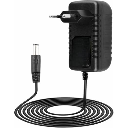 Alimentador 19V 1A, Adaptador de Corriente, Fuente de alimentación 19V 1A, Alimentador de Pared, Cargador 19 Voltios, Adaptador Alimentación, Conector DC 5.5 x 2.1 mm, Negro